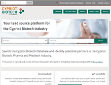 Tablet Screenshot of cypriotbiotech.com